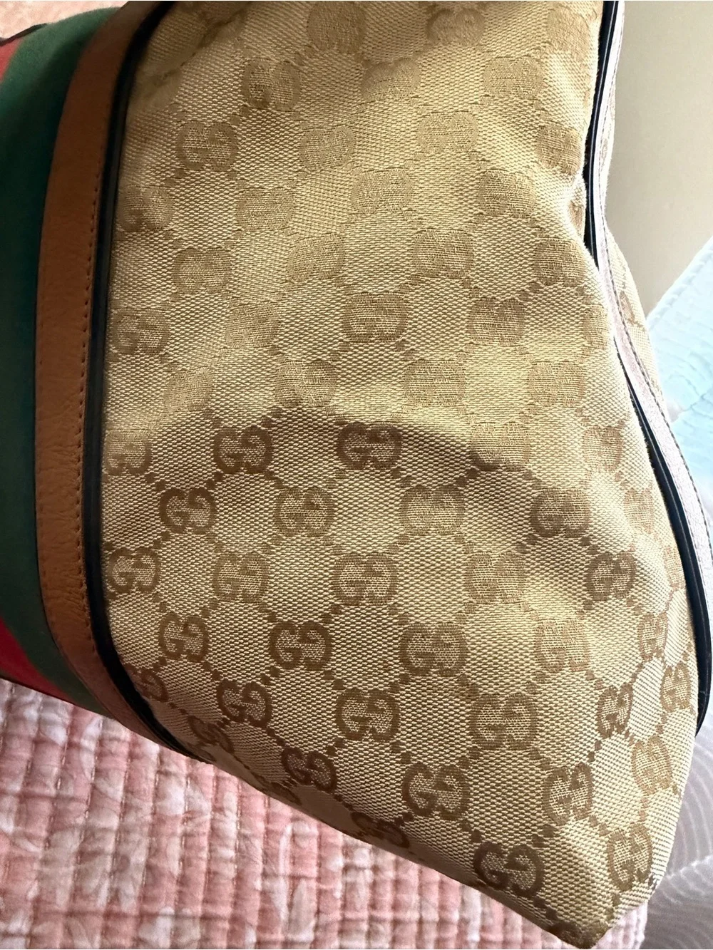 Gucci original monogram canvas large tote